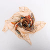 Secondhand Hermès Carré 90 "LES DOMES CELESTES" Silk handkerchief in Brown