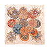 Secondhand Hermès Carré 90 "LES DOMES CELESTES" Silk handkerchief in Brown