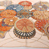 Secondhand Hermès Carré 90 "LES DOMES CELESTES" Silk handkerchief in Brown