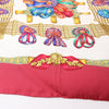 Hermès Carré 90 "LES RUBANS DU CHEVAL" Silk handkerchief in Burgundy Secondhand