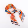 Hermès Carré 90 "LETTRES EQUESTRES" 100% Silk Scarf in Orange Secondhand
