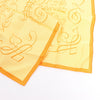 Hermès Carré 90 "L'ART D'ECRIRE" Silk handkerchief in Yellow Secondhand