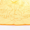 Hermès Carré 90 "L'ART D'ECRIRE" Silk handkerchief in Yellow Secondhand