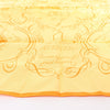 Hermès Carré 90 "L'ART D'ECRIRE" Silk handkerchief in Yellow Secondhand