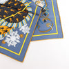 Hermès Carré 90 "Le Sacre des Saisons" Silk handkerchief in Gray Secondhand