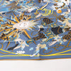 Hermès Carré 90 "Le Sacre des Saisons" Silk handkerchief in Gray Secondhand