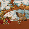 Secondhand Hermès Carré 90 "Les Quatre Saisons" Silk handkerchief in Brown