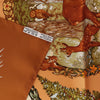 Secondhand Hermès Carré 90 "Les Quatre Saisons" Silk handkerchief in Brown
