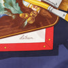 Hermès Carré 90 "Memoire d'Hermes" Silk handkerchief in Navy Blue Secondhand