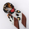 Hermès Carré 90 "Monsieur et Madame" Silk handkerchief in Brown Secondhand