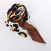 Hermès Carré 90 "Monsieur et Madame" Silk handkerchief in Brown Secondhand