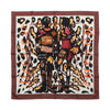 Secondhand Hermès Carré 90 "Monsieur et Madame" Silk handkerchief in Brown