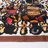 Hermès Carré 90 "Monsieur et Madame" Silk handkerchief in Brown Secondhand