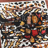 Hermès Carré 90 "Monsieur et Madame" Silk handkerchief in Brown Secondhand