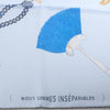 Secondhand Hermès Carré 90 "Nous Sommes Inséparables" Silk handkerchief in Blue