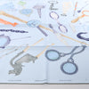 Secondhand Hermès Carré 90 "Nous Sommes Inséparables" Silk handkerchief in Blue
