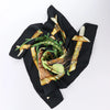 Hermès Carré 90 "Nouvelle Coledonie" Silk handkerchief in Black x Green Secondhand