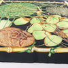 Hermès Carré 90 "Nouvelle Coledonie" Silk handkerchief in Black x Green Secondhand