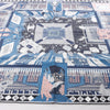 Secondhand Hermès Carré 90 "Objets de Curiosite" Silk handkerchief in Blue x Gray