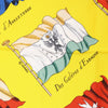 Hermès Carré 90 "PAVOIS" 100% Silk Scarf in Yellow Secondhand