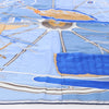 Hermès Carré 90 "Projet De Voiture" Silk handkerchief in Blue Secondhand