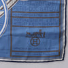 Hermès Carré 90 "Projet De Voiture" Silk handkerchief in Blue Secondhand