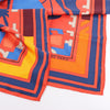 Hermès Carré 90 "Puzzle" 100% Silk Scarf in Orange Secondhand
