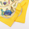 Hermès Carré 90 "Qu'importe le flacon" 100% Silk Scarf in Yellow Secondhand