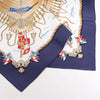 Hermès Carré 90 "RAILING" Silk handkerchief in Navy Blue Secondhand