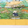 Hermès Carré 90 "SICHUAN " Silk handkerchief in Yellow Secondhand