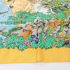 Hermès Carré 90 "SICHUAN " Silk handkerchief in Yellow Secondhand
