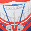 Hermès Carré 90 "SPINNAKERS" Silk handkerchief in Red x Blue Secondhand