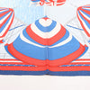 Hermès Carré 90 "SPINNAKERS" Silk handkerchief in Red x Blue Secondhand