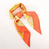 Secondhand Hermès Carré 90 "TIBET" Silk handkerchief in Orange