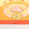 Secondhand Hermès Carré 90 "TIBET" Silk handkerchief in Orange