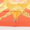 Secondhand Hermès Carré 90 "TIBET" Silk handkerchief in Orange