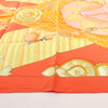 Secondhand Hermès Carré 90 "TIBET" Silk handkerchief in Orange