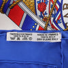 Hermès Carré 90 "Tambour no Taiko" Silk handkerchief in Blue Secondhand