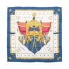 Hermès Carré 90 "Vue du Carrosse de la Galère La Réale" Silk handkerchief in Navy Blue Secondhand
