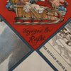 Hermès Carré 90 "Voyages En Russie" Silk handkerchief in Beige x Blue Secondhand