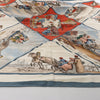 Hermès Carré 90 "Voyages En Russie" Silk handkerchief in Beige x Blue Secondhand