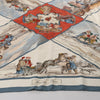 Hermès Carré 90 "Voyages En Russie" Silk handkerchief in Beige x Blue Secondhand
