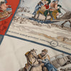 Hermès Carré 90 "Voyages En Russie" Silk handkerchief in Beige x Blue Secondhand