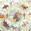Hermès Carré 90 "Auteuil en Mai" Silk handkerchief in Green Secondhand
