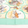 Hermès Carré 90 "Auteuil en Mai" Silk handkerchief in Green Secondhand