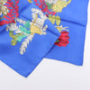 Hermès Carré 90 "Chapeau" Silk handkerchief in Blue Secondhand