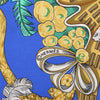 Hermès Carré 90 "Chapeau" Silk handkerchief in Blue Secondhand