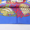 Hermès Carré 90 "Chapeau" 100% Silk Scarf in Blue Secondhand