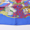 Hermès Carré 90 "Chapeau" Silk handkerchief in Blue Secondhand