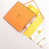 Secondhand Hermès Carré 90 "Clips" Silk handkerchief in Yellow